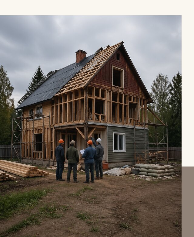 Реконструкция дачного дома в Соколе под ключ с проектом