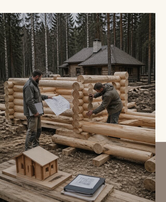Проектирование и строительство домов из бревна в Соколе